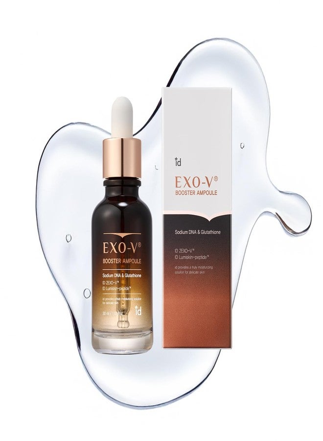 ID PLACOSMETICS idplacosmetics EXO-V Booster Ampoule 1.01 fl.oz (30ml) – Exosome Serum (720,000 PPM) with PDRN & Glutathione, Korean Skincare Microneedling Serum, for Smoother-Looking Texture & Elasticity Support. - Image 1